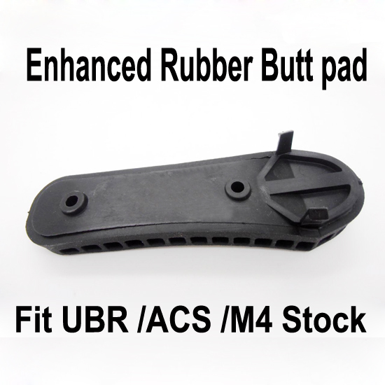 Enhanced Rubber Butt pad Fit UBR ACS M4 Stock